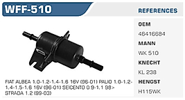 YAKIT FİLTRESİ FIAT ALBEA 1.0-1.2-1.4-1.6 16V (96-01) PALIO 1.0-1.2 1.4-1.5-1.6 16V (96-01) SEİCENTO 0.9-1.1 98>  STRADA 1.2 (99-03