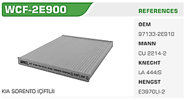 POLEN FİLTRESİ KIA SORENTO (ÇİFTLİ)