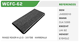 HAVA FİLTRESİ BMW E53 X5 3.0-3.0D-TDS 4.4/4.4İ/4.8İS   (KARBONLU