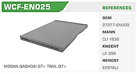 POLEN FİLTRESİ NISSAN QASHGAI 07> TRAIL 07>