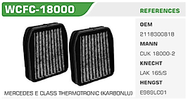 POLEN FİLTRESİ MERCEDES E CLASS THERMOTRONIC (KARBONLU)