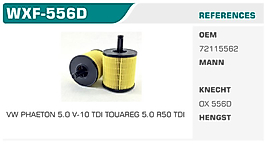 YAĞ FİLTRESİ  VW PHAETON 5.0 V-10 TDI TOUAREG 5.0 R50 TD