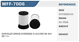 YAKIT FİLTRESİ CHRYSLER GRAND CHEROKEE IV 3.0 CRD V6 4X4  02.11