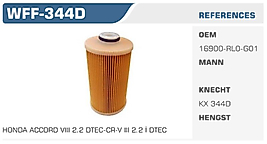 YAKIT FİLTRESİ HONDA ACCORD VIII 2.2 DTEC-CR-V III 2.2 İ DTEC