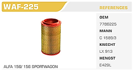 HAVA FİLTRESİ ALFA 156/ 156 SPORTWAGON