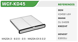 POLEN FİLTRESİ  MAZDA 3 - 6 2.0 - 2.5 - MAZDA CX-5 2.2