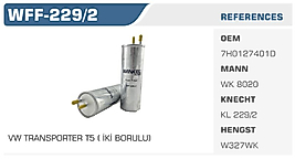 YAKIT FİLTRESİ VW TRANSPORTER T5 ( İKİ BORULU)
