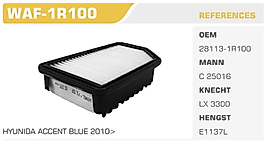 HAVA FİLTRESİ ACCENT BLUE 12> i20 14> / RIO 11> SOUL 1.2 1.4 1.4 CRDI Koli: 53