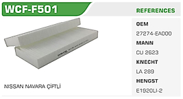 POLEN FİLTRESİ NISSAN NAVARA ÇİFTL