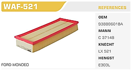 HAVA FİLTRESİ FORD MONDEO