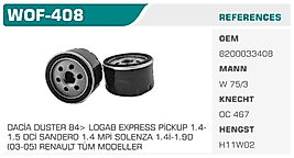 YAĞ FİLTRESİ ALFA ROMEO 156 2.0 JTS 97-06 156  SPORTWAGON 2.0 JTS 02-06 ALFA GTV COUPE 2.0  16V 95-04 ALFA SPIDER 2.0 16V JTS 95-04