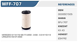 YAKIT FİLTRESİ MERCEDES W114/115/ (68-77) 200D - 240D - 3.0 W110/112  LİMOUSİNE (59-67) 200D