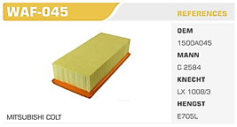 HAVA FİLTRESİ MITSUBISHI COLT