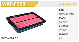 HAVA FİLTRESİ  MAZDA 626 2.0