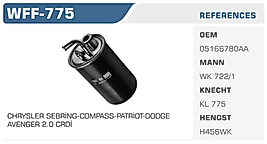 YAKIT FİLTRESİ  TOUAREG 4.2 V8   CHRSYLER VOYAGER (KARBONLU) CHRYSLER SEBRİNG-COMPASS-PATRİOT-DODGE  AVENGER 2.0 CRDİ