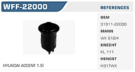 YAKIT FİLTRESİ HYUNDAI ACCENT 1.5İ