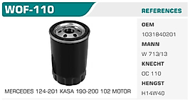 YAĞ FİLTRESİ MERCEDES 124-201 KASA 190-200 102 MOTOR