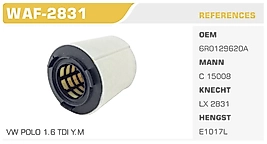 HAVA FİLTRESİ VW POLO 1.6 TDI Y.M