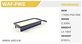 HAVA FİLTRESİ HONDA JAZZ E.M