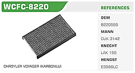 POLEN FİLTRESİ CHRSYLER VOYAGER (KARBONLU)