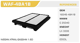 HAVA FİLTRESİ NISSAN XTRAIL-QASGHAI 1.6D