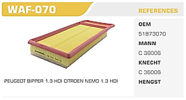 HAVA FİLTRESİ FIAT FIORINO 1.3 MULTIJET