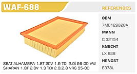 HAVA FİLTRESİ FORD GALAXY 95-00