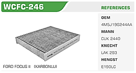 POLEN FİLTRESİ FORD FOCUS II    (KARBONLU