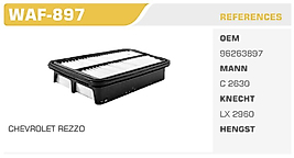 HAVA FİLTRESİ CHEVROLET REZZO