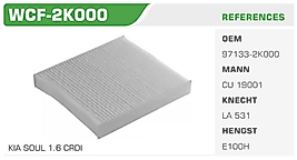 POLEN FİLTRESİ KIA SOUL 1.6 CRDI