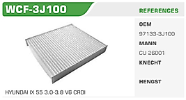 POLEN FİLTRESİ HYUNDAI IX 55 3.0-3.8 V6 CRDI