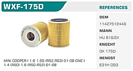 MINI COOPER I 1.6 1.6S (R52,R53) 01-08 ONE I  1.4 (R50) 1.6 (R50-R52) 01-08