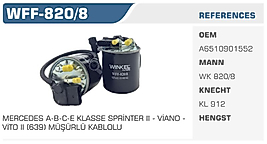 YAKIT FİLTRESİ MERCEDES A-B-C-E KLASSE  SPRİNTER II - VİANO - VİTO II (639)  MÜŞÜRLÜ KABLOLU