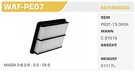HAVA FİLTRESİ MAZDA 3-6 2.0 - 2.5 - CX-5