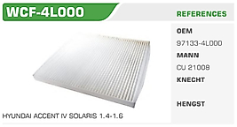 POLEN FİLTRESİ  HYUNDAI ACCENT IV SOLARIS 1.4-1.6 - KIA RIO III 1.4-1.6