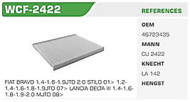 POLEN FİLTRESİ FIAT BRAVO 1.4-1.6-1.9JTD 2.0 STILO 01> 1.2 1.4-1.6-1.8-1.9JTD 07> LANCIA DELTA III 1.4-1.6 1.8-1.9-2.0 MJTD 08