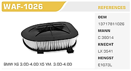 HAVA FİLTRESİ BMW X6 3.0D-4.0D X5 YM. 3.0D-4.0D