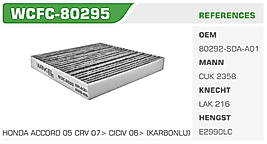 POLEN FİLTRESİ HONDA ACCORD 05 CRV 07> CICIV 06> (KARBONLU)