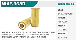 YAĞ FİLTRESİ AUDI A3 1.4TFSI 1.6 FSI  ALTEA 04- CORDOBA TOLEDO III - IBIZA 99-02- FABIA 99-07- OCTAVIA- GOLF- POLO-  SCIROCCO- JETTA PASSAT  05- URAN 1.4 1.6 FSI