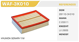 HAVA FİLTRESİ HYUNIDA SONATA Y.M