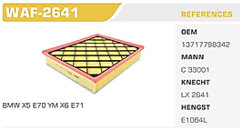 HAVA FİLTRESİ BMW X5 E70 YM X6 E71