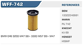 YAKIT FİLTRESİ BMW E46 320D M47 98> 330D M57 99> M47
