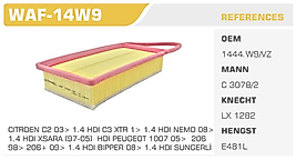 HAVA FİLTRESİ  FORD FIESTA V FUSION 1.4 TDCI