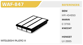 HAVA FİLTRESİ MITSUBISHI PAJERO III