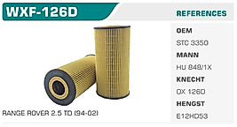 YAĞ FİLTRESİ BMW 3 E36 325TDS (M51) 90-00 5 E34 525TD  (M51) 88-96 5 E39 525 TD/TDS 95-04 E38 725  04-01