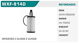 YAĞ FİLTRESİ MERCEDES C CLASSE E CLASSE