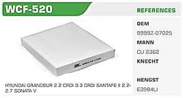 POLEN FİLTRESİ  HYUNDAI GRANDEUR 2.2 CRDI 3.3 CRDI SANTAFE II 2.2