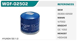 YAĞ FİLTRESİ HYUNDAI İ20 1.2  KIA PICANTO - RIO III 1.3