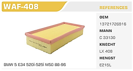 HAVA FİLTRESİ  BMW 5 E34 520İ-525İ M50 88-96