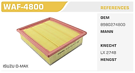 HAVA FİLTRESİ ISUZU D-MAX